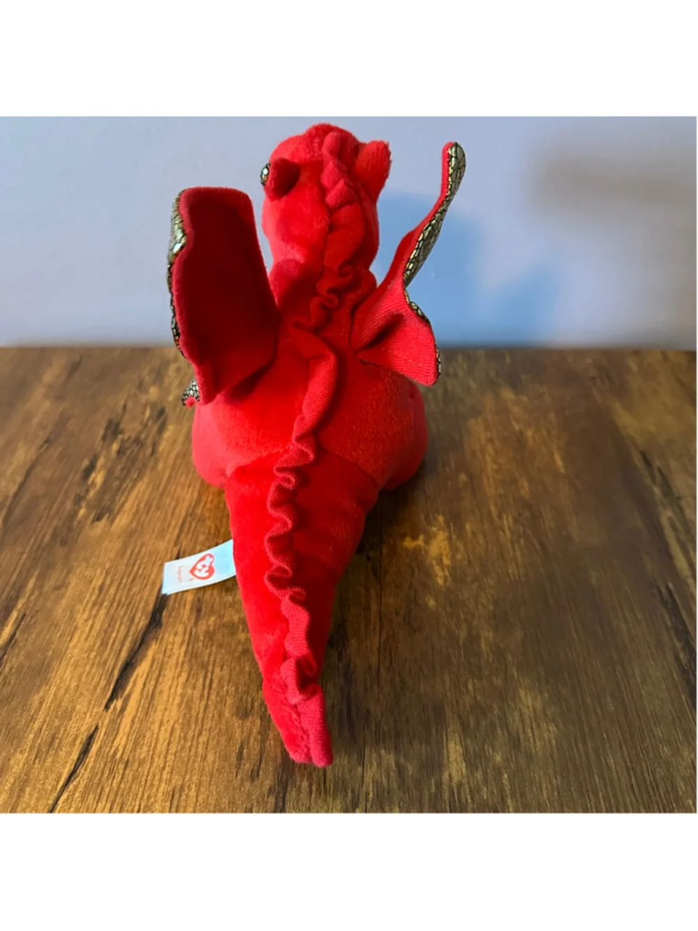 Ty Legend Dragon Plush Red Gold Stuffed Animal 6 Inch